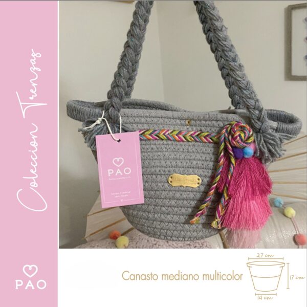 Canasto Mediano Multicolor<br>by Pao - Imagen 3